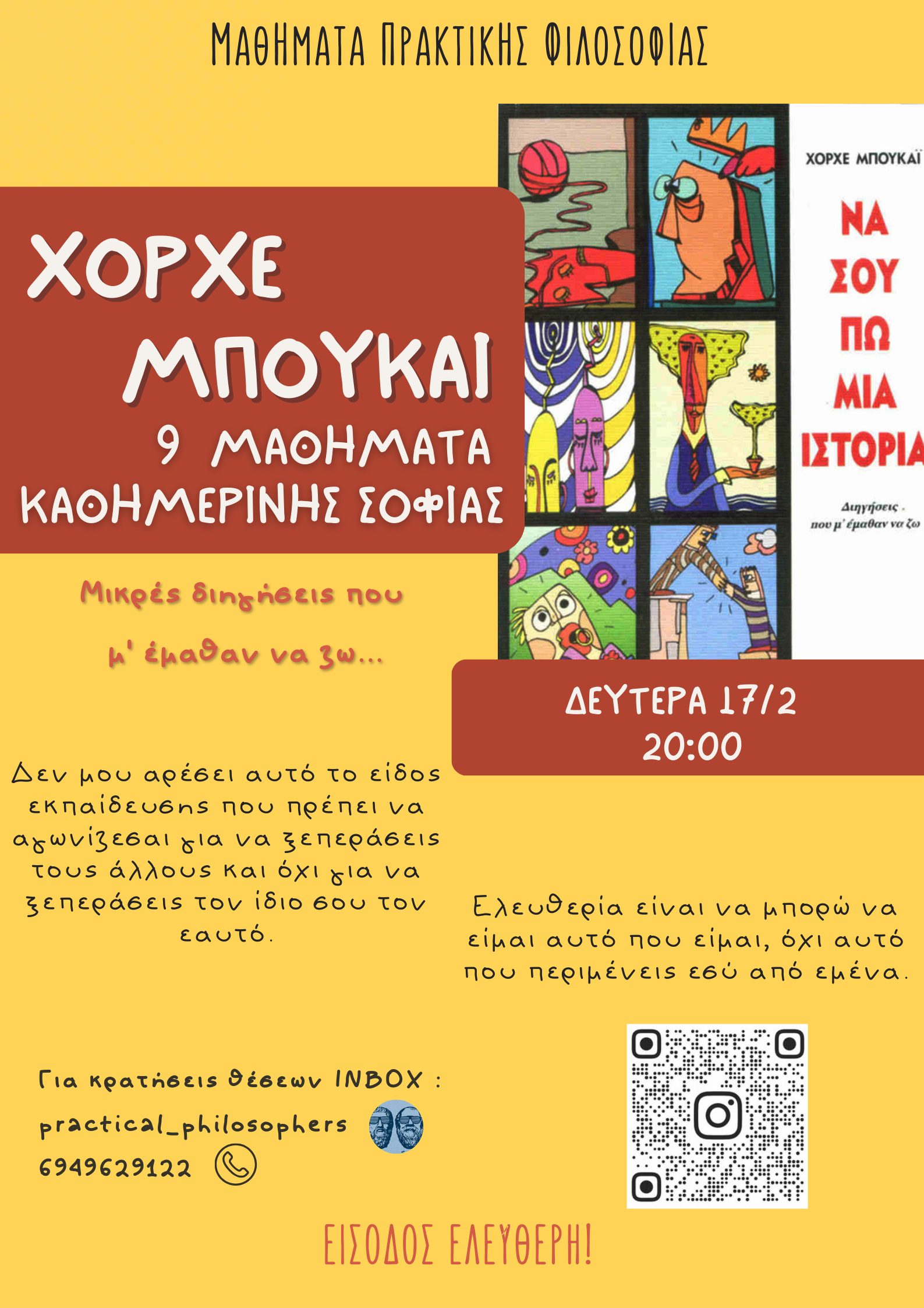Χόρχε Μπουκάι, 9 Μαθήματα για καθημερινής σοφίας